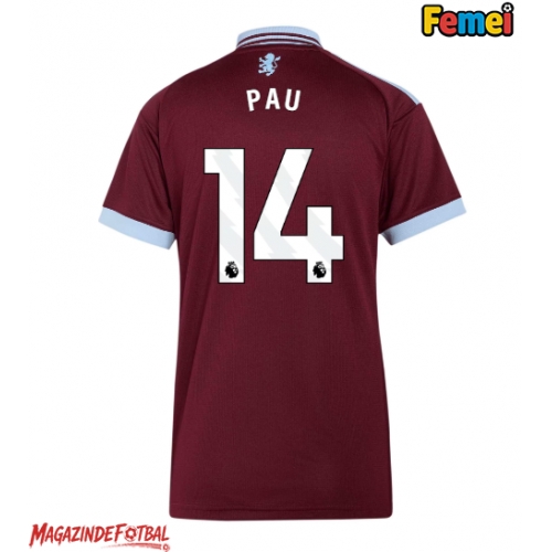 Aston Villa Pau Torres #14 Tricou Fotbal Replică 2026-27 Femei Acasa Aston Villa Pau Torres #14 Tricou Fotbal Replică 2026-27 Femei Acasa